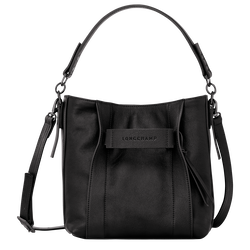 Sac bandoulière S Longchamp 3D , Cuir - Noir