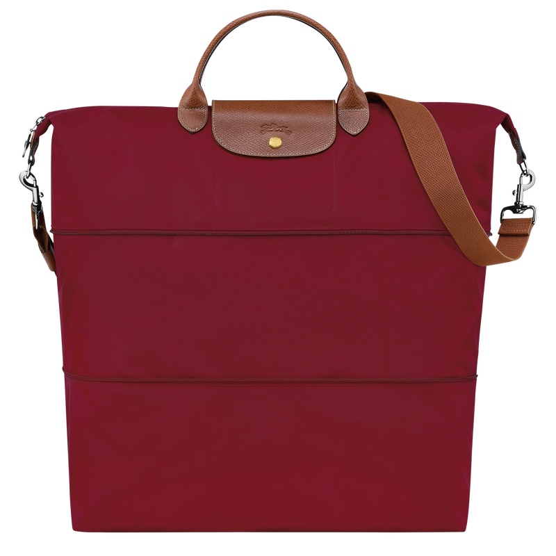 Erweiterbare Reisetasche Le Pliage Original , Recyceltes Canvas - Rot  - Ansicht 1 von 5