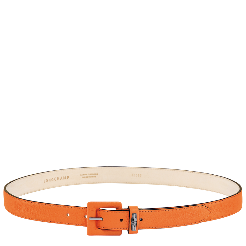 Le Roseau Essential Ladies' belt , Orange - Leather  - View 1 of  2