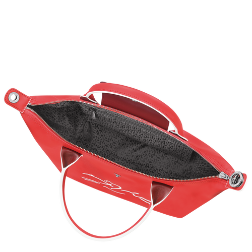 Handtasche S Le Pliage Xtra , Leder - Rot - Ansicht 5 von 6