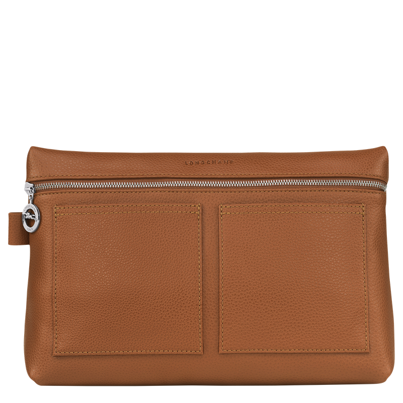 Necessaire para produtos de higiene pessoal Le Foulonn&eacute; , Pele - Caramelo  - Vista 1 de  3