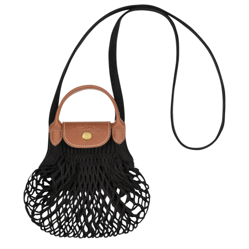 Longchamp Extra Small Le Pliage Filet Knit Crossbody Bag