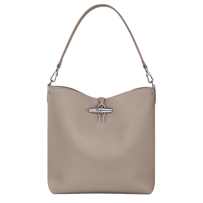 Schultertasche M Le Roseau , Leder - Hellgrau