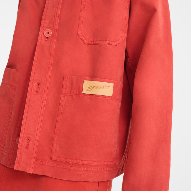 Jacket , Coral - Overdyed cotton  - View 5 of  5