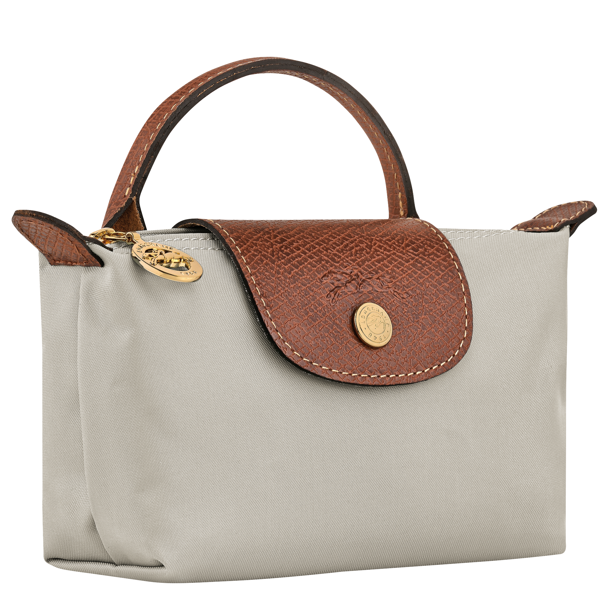 Le Pliage Original Pochette con manico,  Grigio Verde