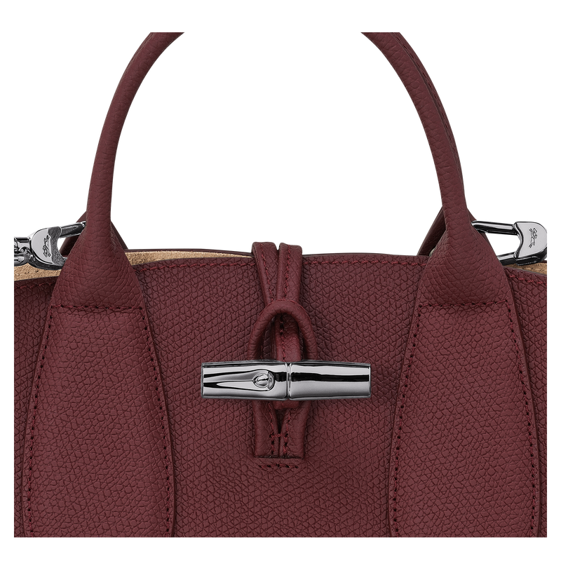Roseau S Handbag , Plum - Leather  - View 3 of 3