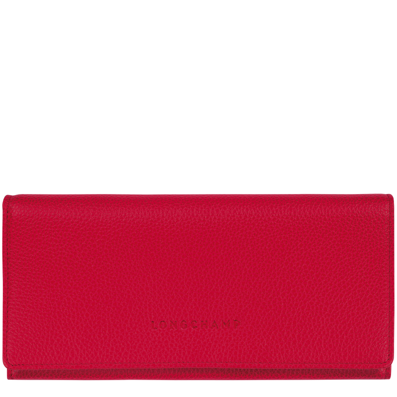 Longchamp Veau Foulonne Continental Wallet Leather Powder NEW