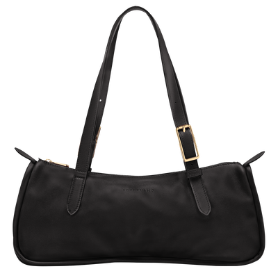 Looong Shoulder bag , Black - Leather