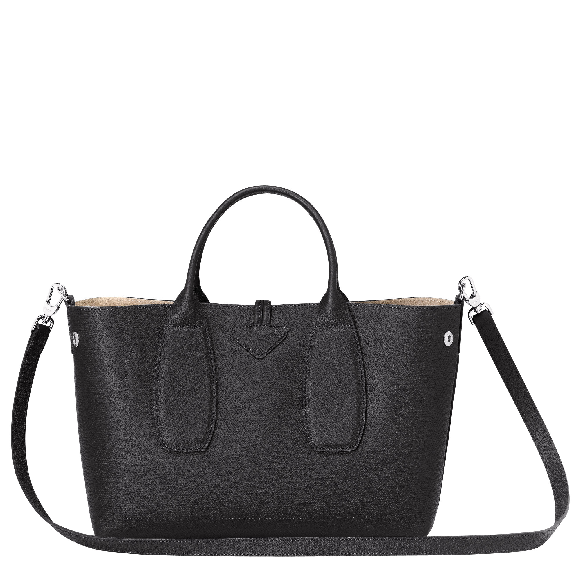 Roseau M Handbag Black - Leather (10058HPN001)