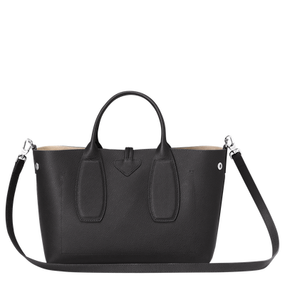 Le Roseau Handtasche M, Schwarz