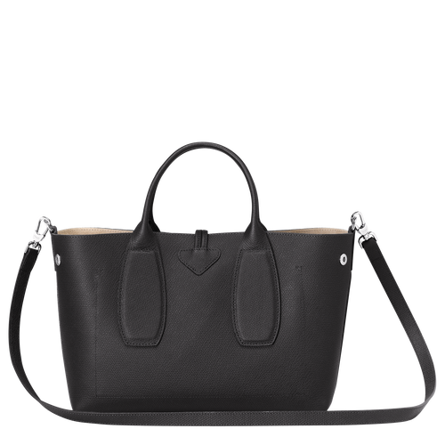 Le Roseau M Handbag , Black - Leather - View 4 of 7