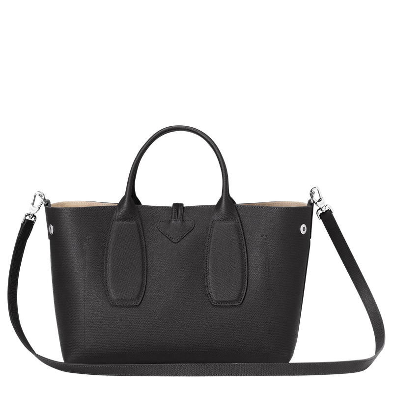Le Roseau M Handbag , Black - Leather  - View 4 of  7