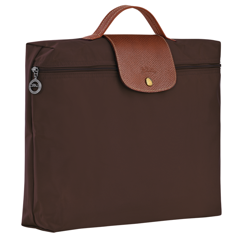 Le Pliage Original S Briefcase , Ebony - Recycled canvas  - View 3 of 5