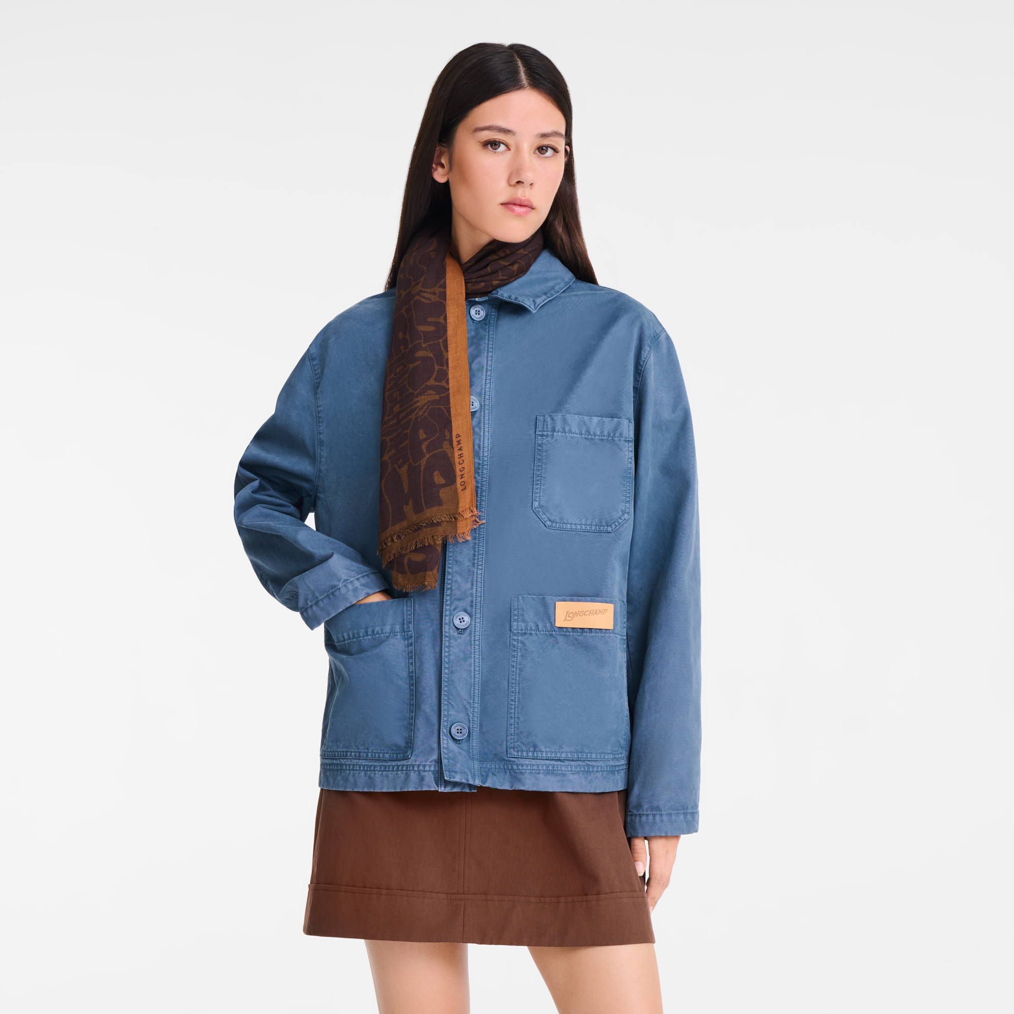 La Cavalcade Longchamp Stole,  Moka