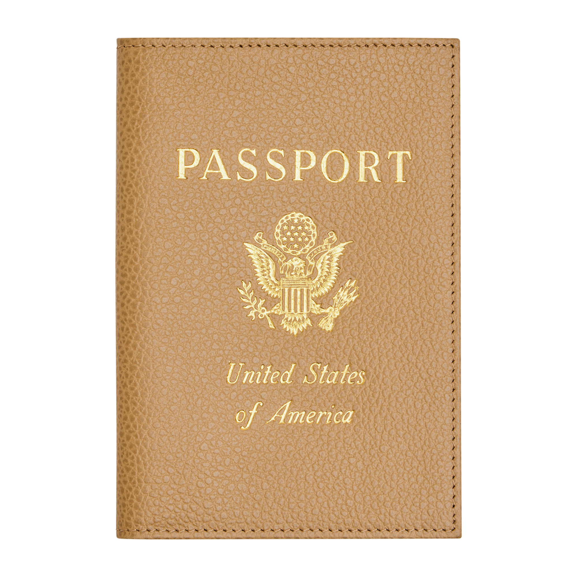 Le Foulonn&eacute; Passport cover, Biscuit