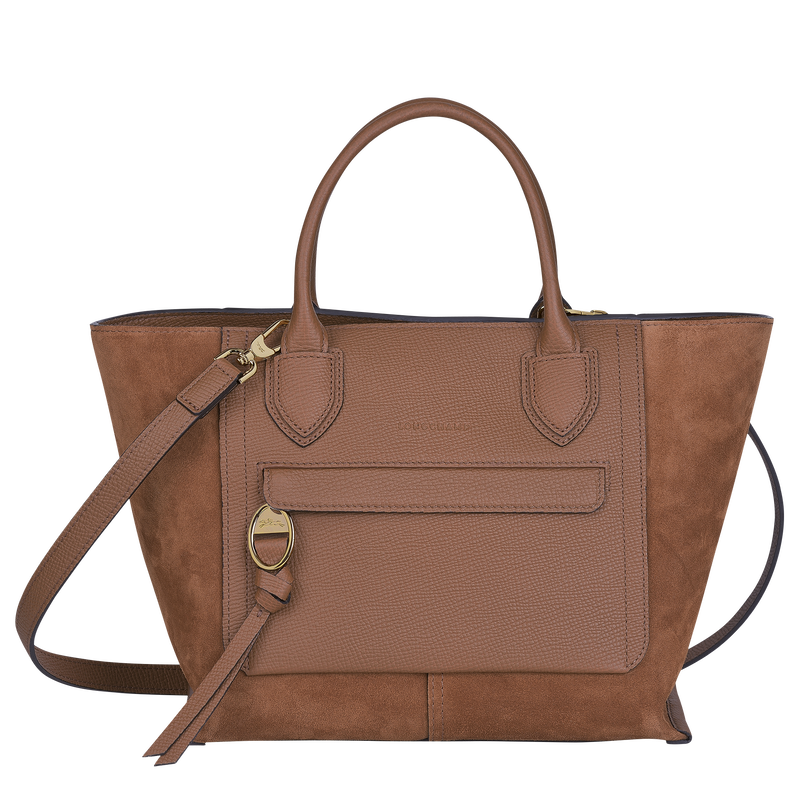 Top handle bag M Mailbox Cognac (10104HVQ504) Longchamp AU
