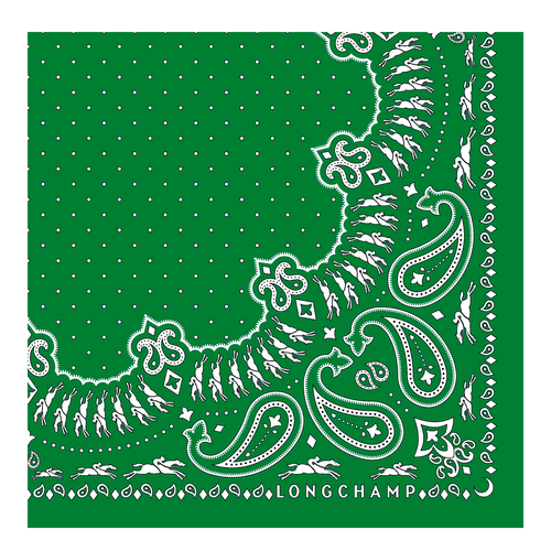 Fall-Winter 2022 Collection Silk scarf 50, Green