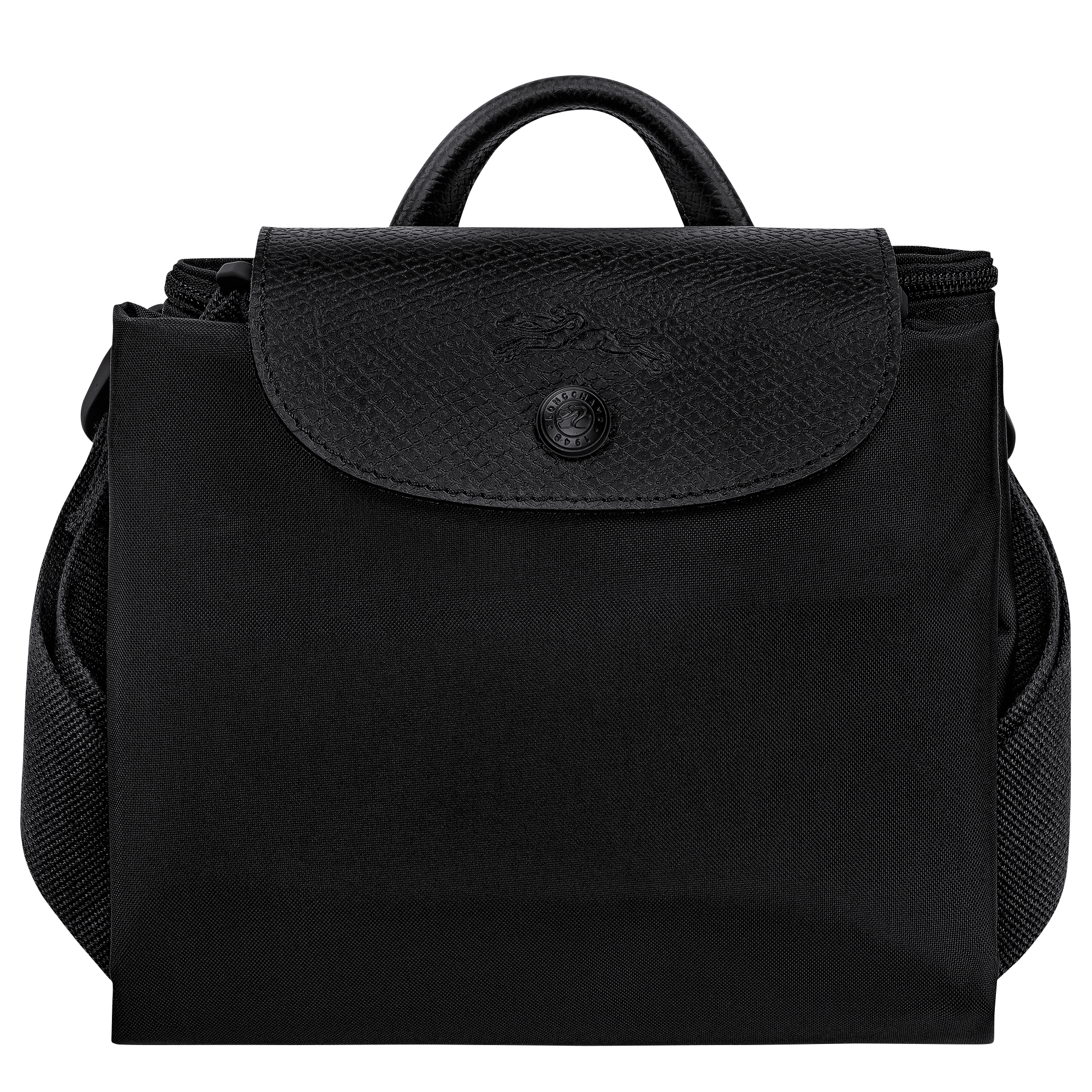 Le Pliage One 後背包 M 黑色 - 再生帆布 | Longchamp HK
