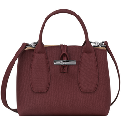 Roseau S Handbag , Plum - Leather