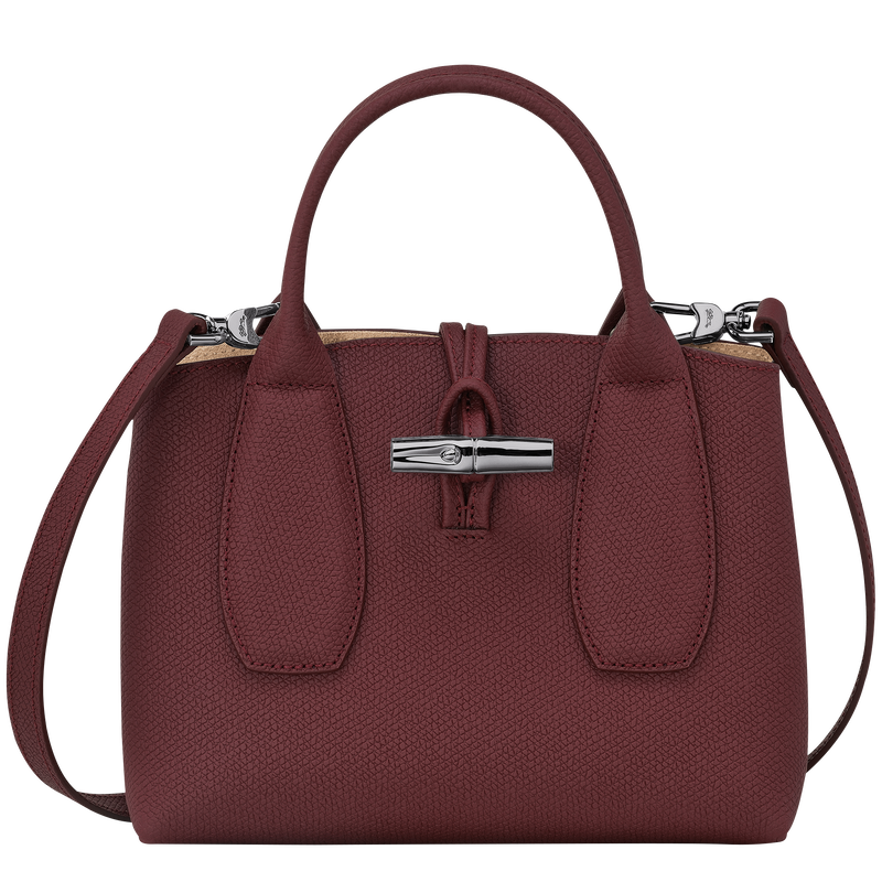Roseau S Handbag , Plum - Leather  - View 1 of 3