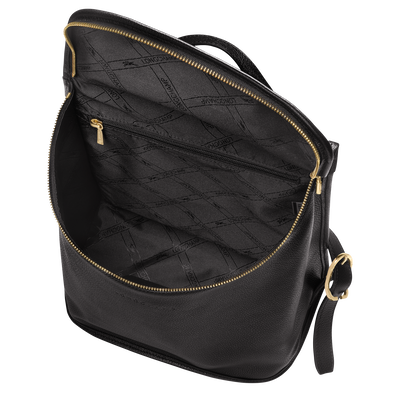 Le Foulonné Backpack M, Black