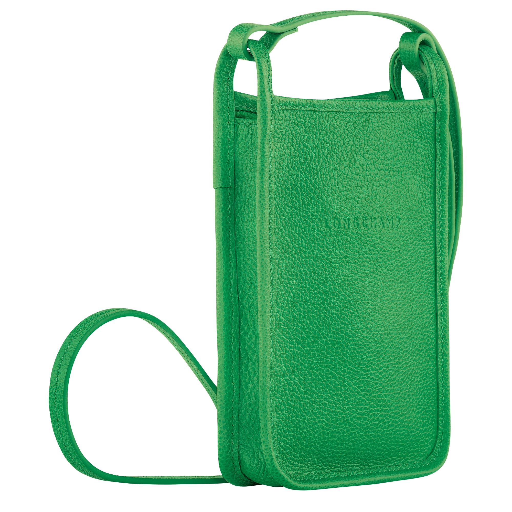 Le Foulonné Mobiltelefon-Etui mit Lederbändchen, Rasen
