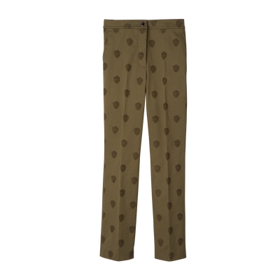 Trousers , Artichoke - Embroidered gabardine