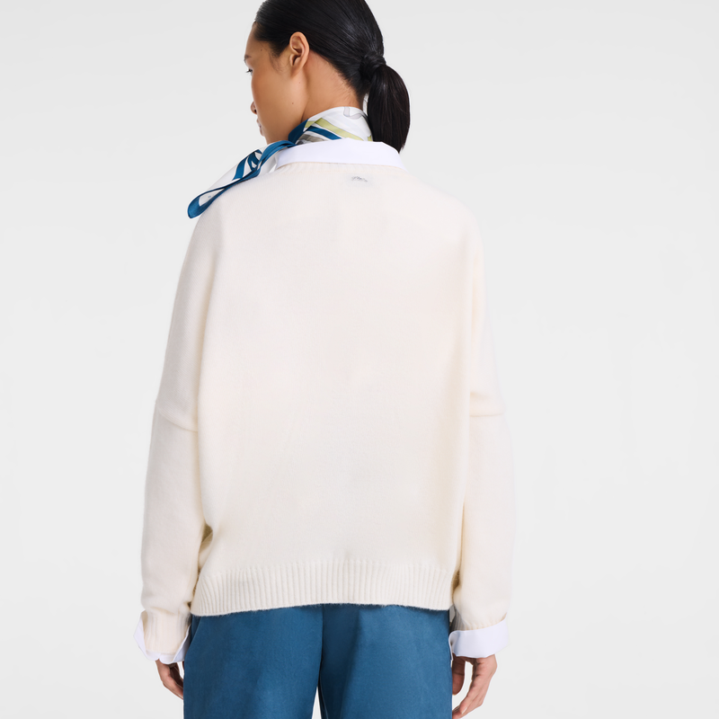 Sweater , Ivory - Knit  - View 3 of  4