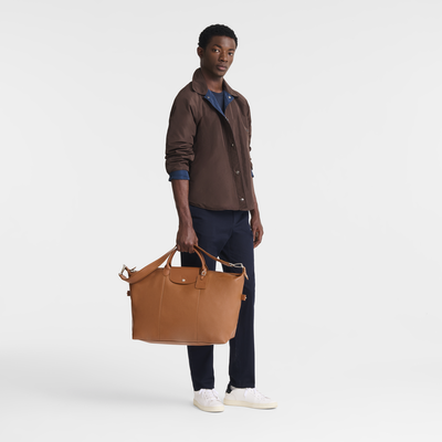 Reisetasche L Le Pliage Xtra , Leder - Cashew