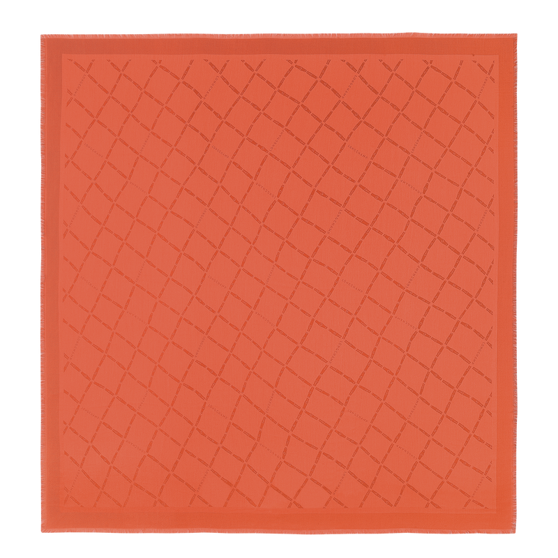 Schal Roseau , Seidenmischung  - Orange  - Ansicht 1 von 2