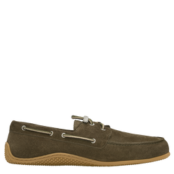 Longboat Loafer , Olive - Leather
