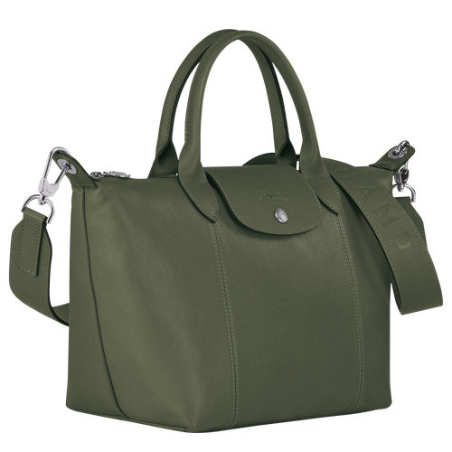 Top Handle Bag S Le Pliage Cuir Dark Green L1512757039 Longchamp Se - Longchamp Le Pliage Leather Top Handle Bag S Le Pliage Cuir Dark Green L1512757039 Longchamp Se - Longchamp Le Pliage Leather