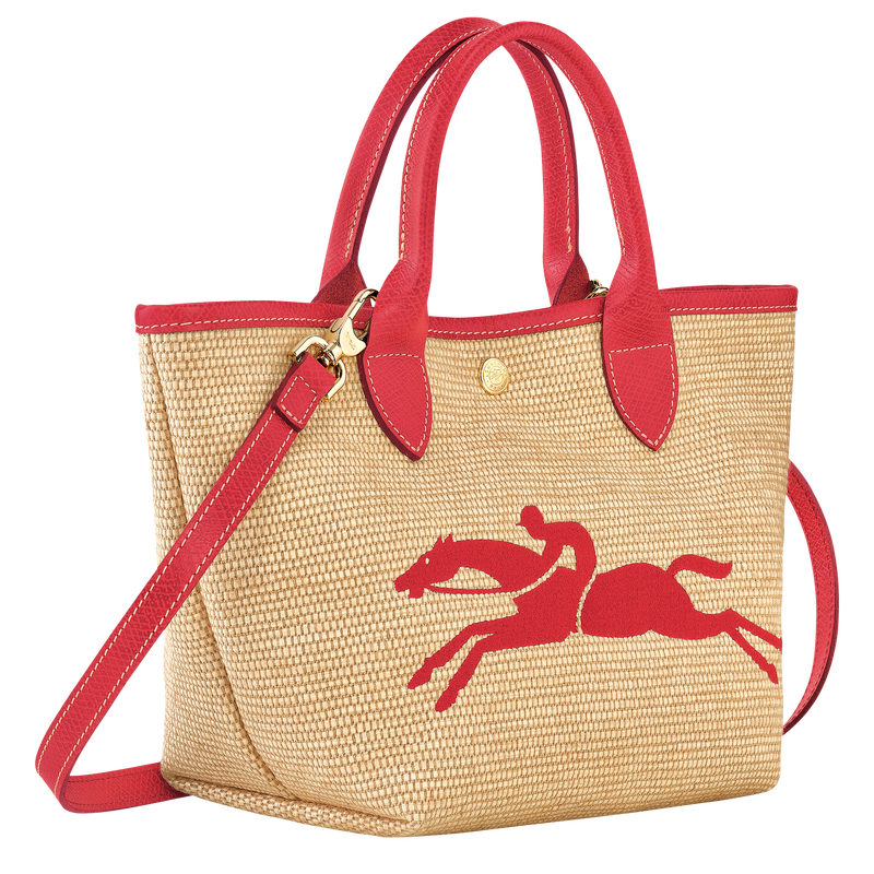 Le Panier Pliage S Basket bag , Red - Canvas  - View 3 of  4