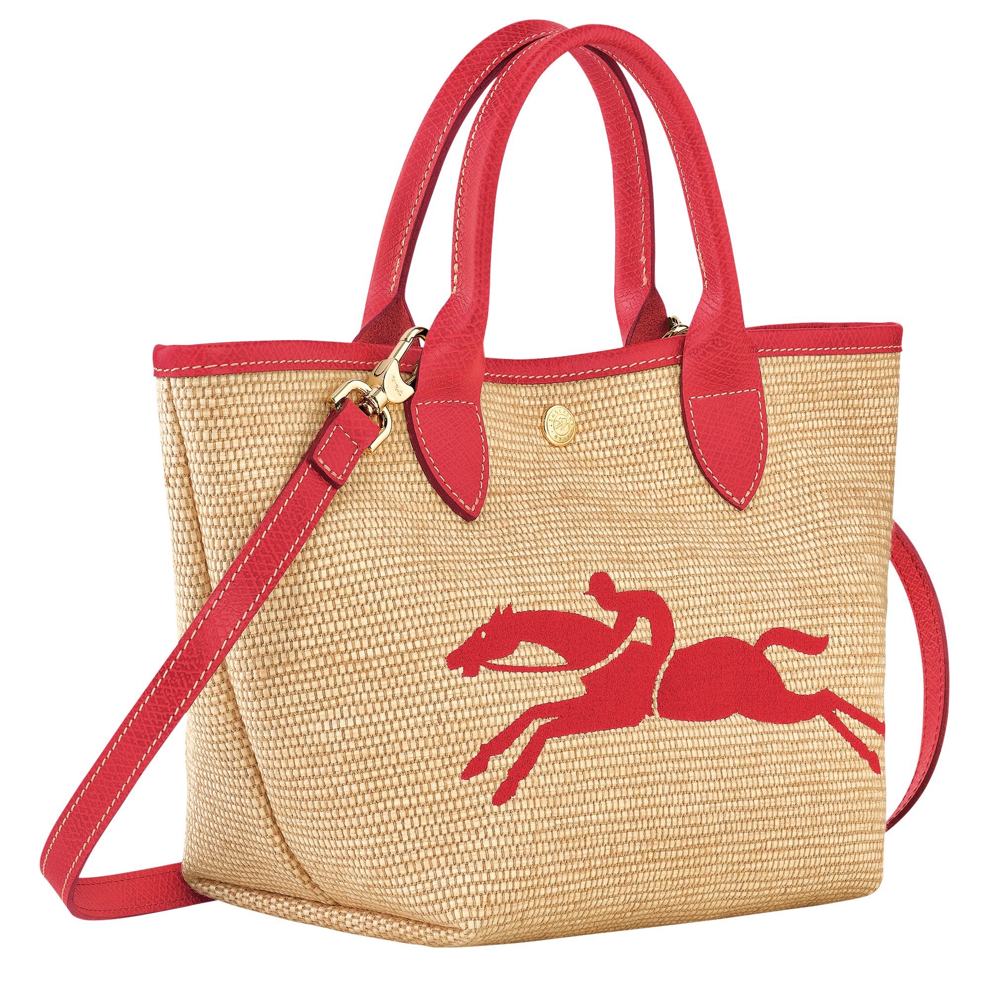 Basket bag S, Red - View 3 of
4 - zoom in Le Panier Pliage Basket bag S, Red