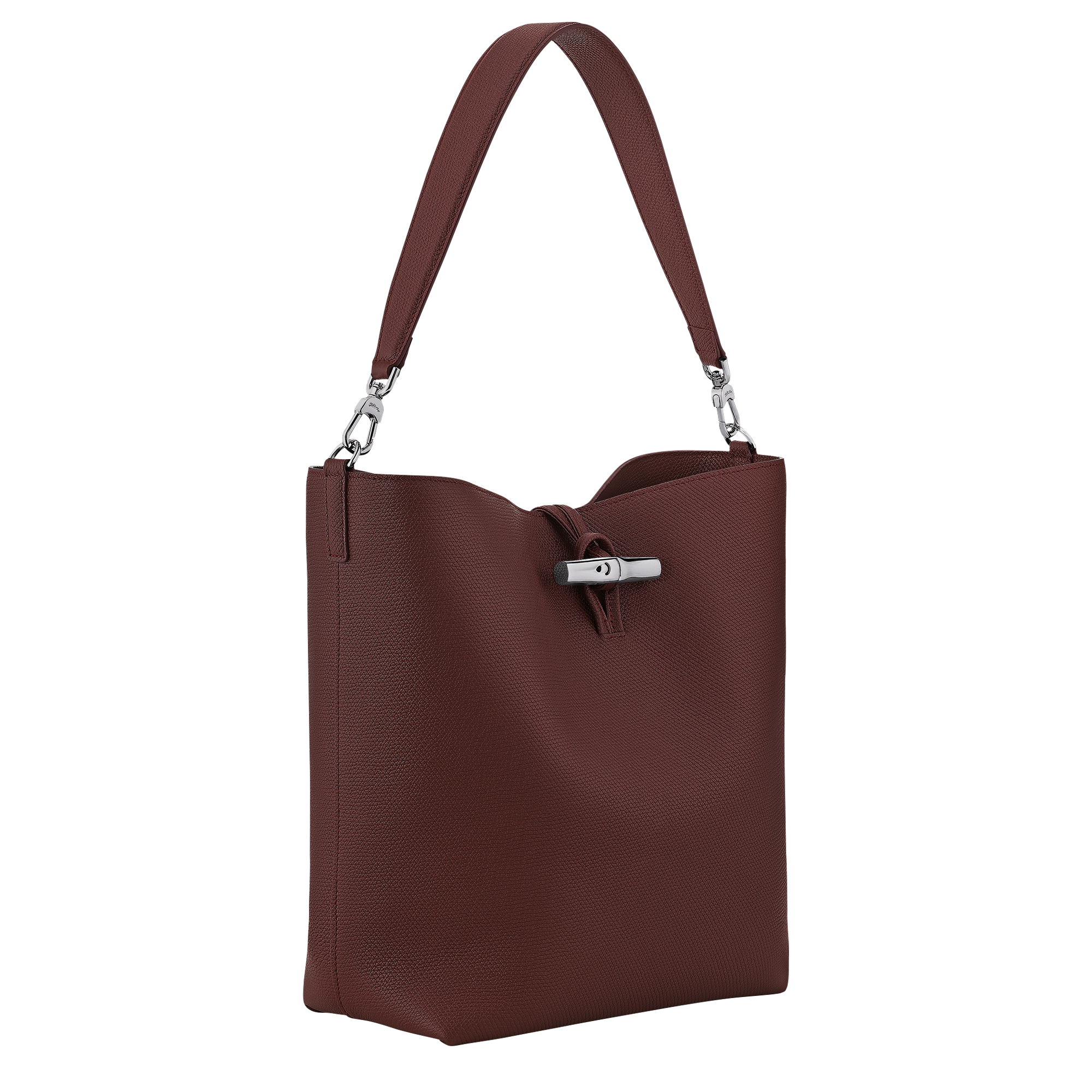 Le Roseau Hobo bag M, Burgundy