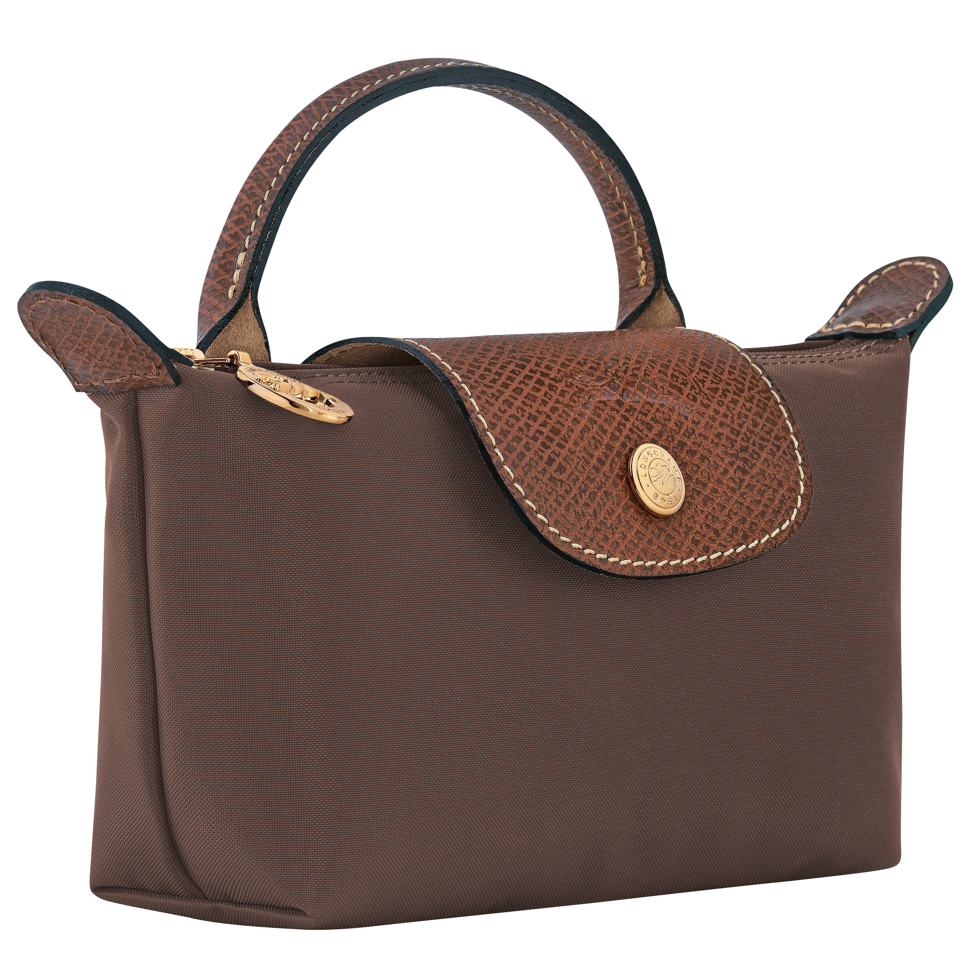 Le Pliage Original Pouch with handle, Mocha