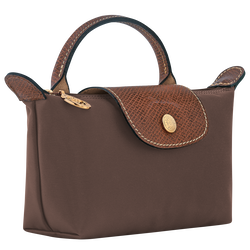 Pouch com pega Le Pliage Original , Lona - Castanho mocha