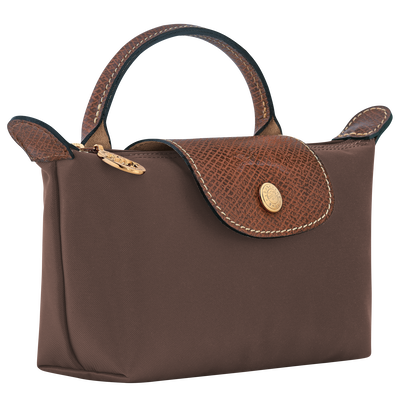 Le Pliage Original Pouch with handle , Mocha - Recycled canvas