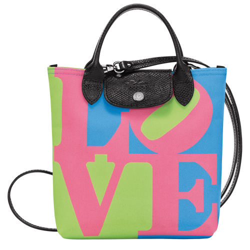 Longchamp x Robert Indiana XS Crossbody bag , Pink - Canvas - View 1 of 5