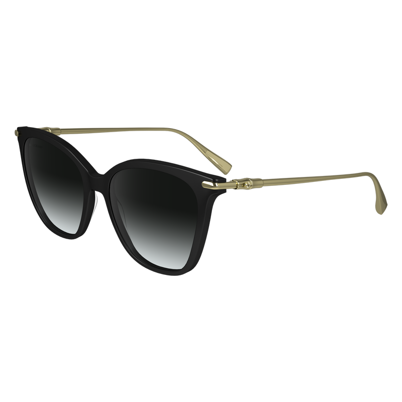 Lunettes de soleil , Ac&eacute;tate / M&eacute;tal - Noir  - Vue 2 de 2