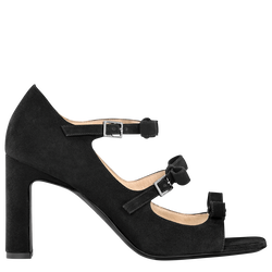 La Baronne Sandals , Black - Leather