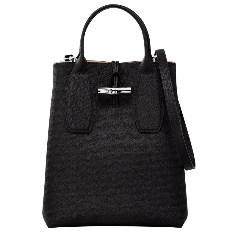 Le Roseau M Crossbody bag , Black - Leather  - View 5 of  7