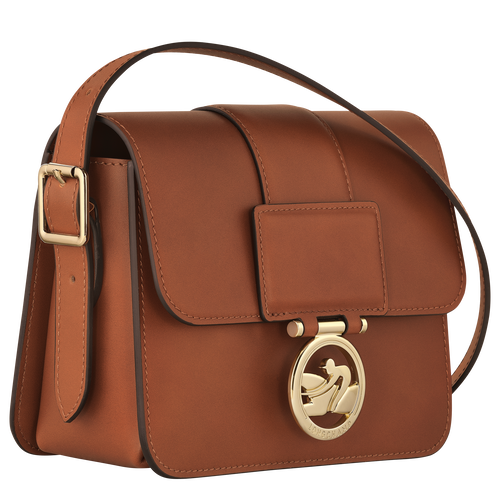 Box-Trot S Crossbody bag , Cognac - Leather - View 3 of  5