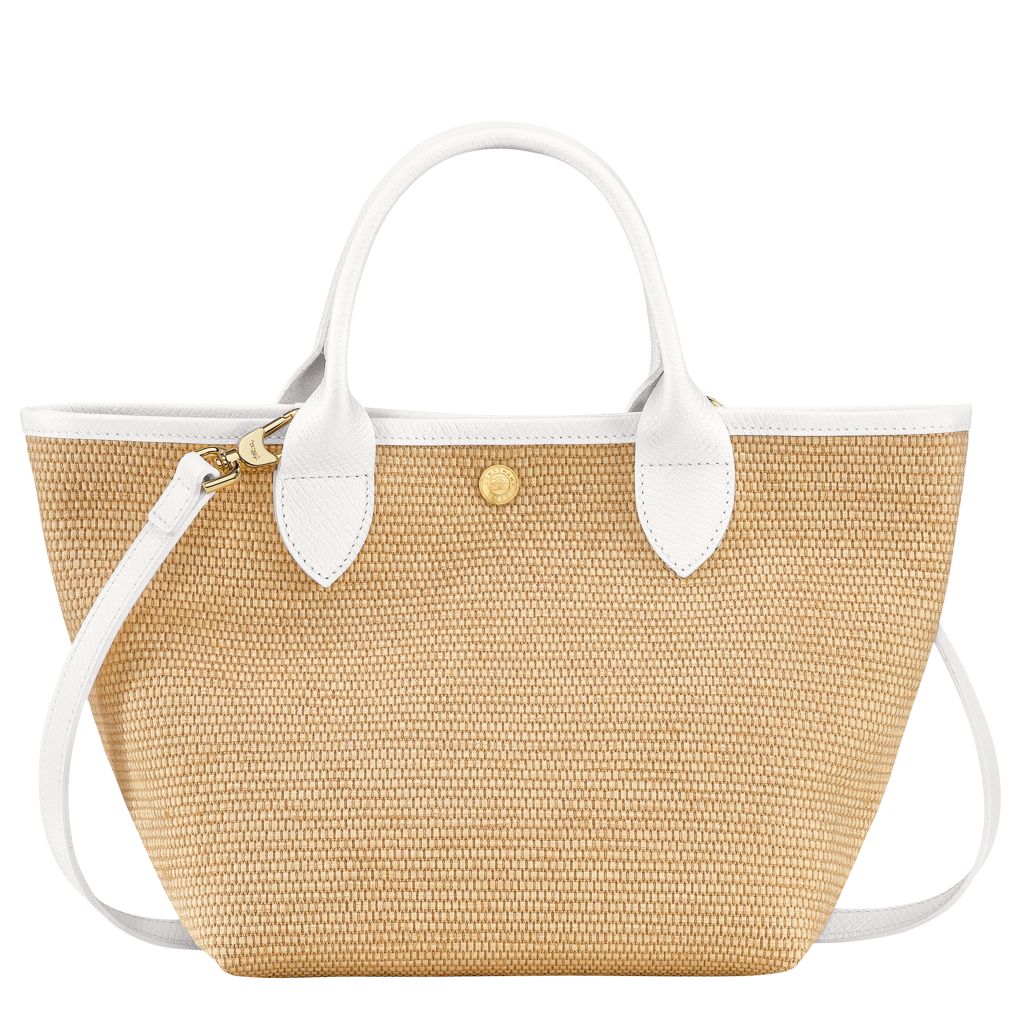 Le Panier Pliage S Basket bag White - Canvas (10144HZB007