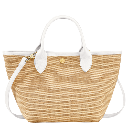 Handtasche S Le Panier Pliage , Canvas - Weiss - Ansicht 4 von 5
