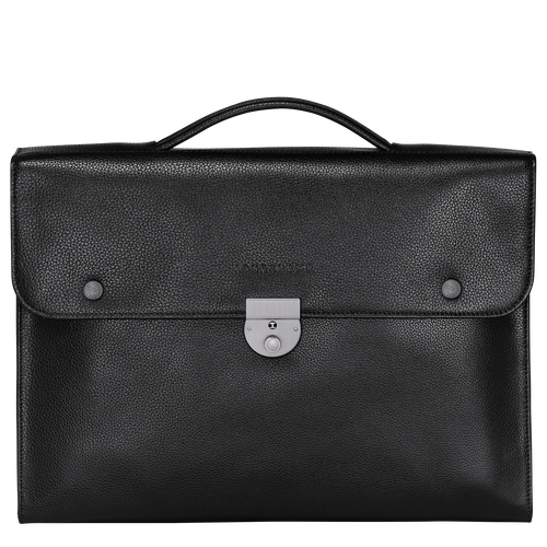 Briefcase M Le Foulonné Black (L2156021047) | Longchamp US Briefcase M Le Foulonné Black (L2156021047) | Longchamp US