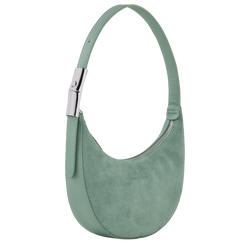 Roseau Essential 半月形單肩包 S, 灰綠色