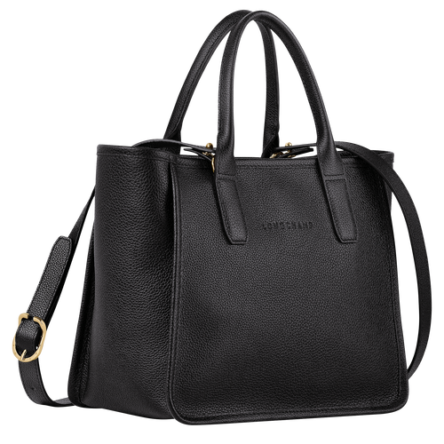 Le Foulonné Sac cabas M, Noir