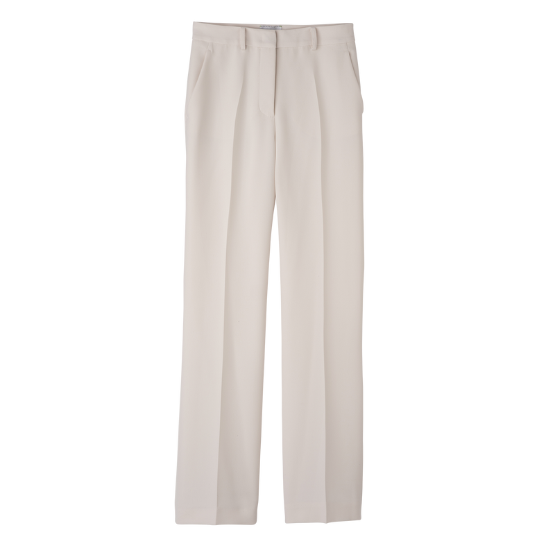 Trousers , Ecru - Crepe  - View 1 of  5
