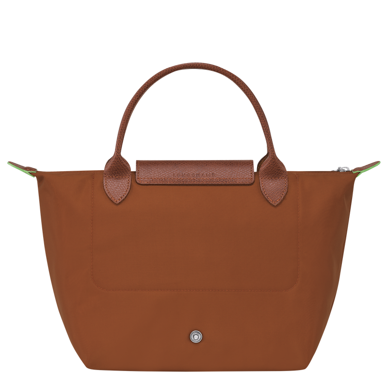 Sac à main S Le Pliage Green , Toile recyclée - Cognac  - Vue 4 de 6